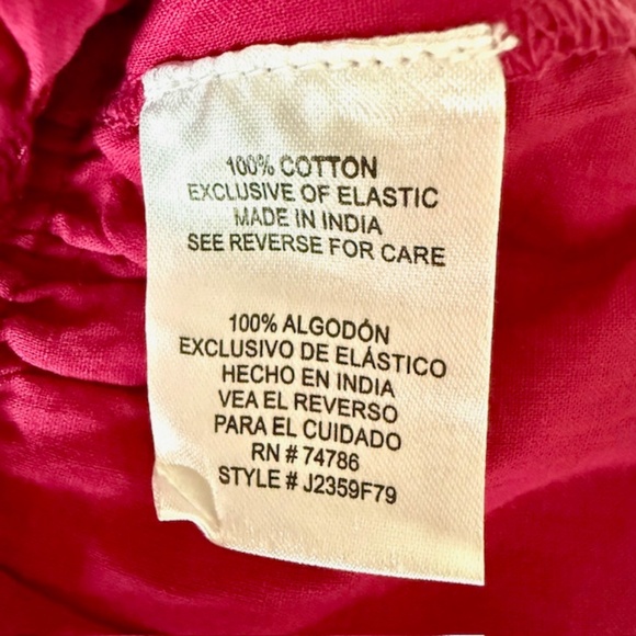 NWT Bila77 Fuchsia Top, Cotton, Size Small - Picture 6 of 14